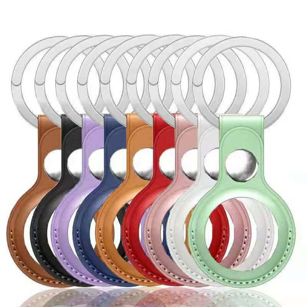 AirTag PU Leather Key Ring airtag cases airtag pu case airtag leather key ring air tag loop