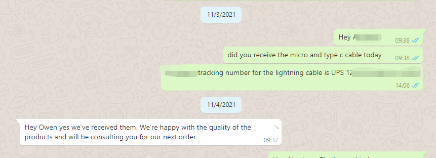 usb type c cable factory customer feedback