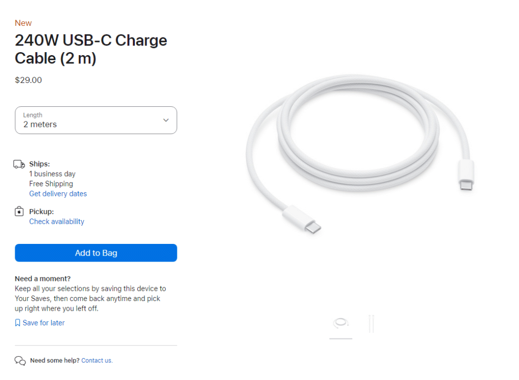 240W USB C Cable Factory