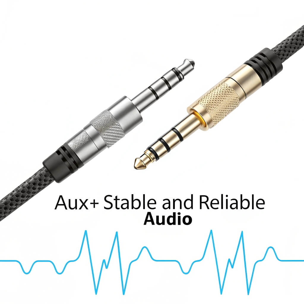 How do AUX ports enhance audio connectivity