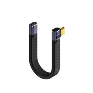 Kuulaa Confezione da 3 adattatori USB C ad angolo retto da 240 W, [8K 60Hz, 240 W 40 Gbps] da maschio a femmina, compatibile con Thunderbolt 4 per Steam Deck, ROG Ally