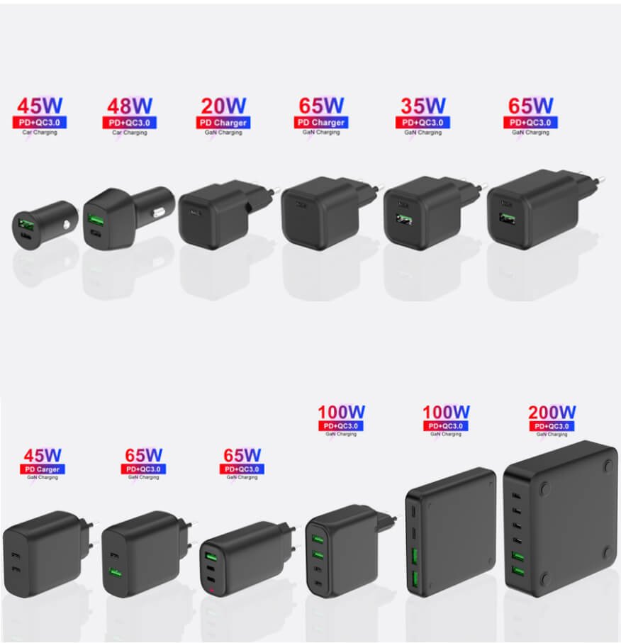 20w 30w 45w 65w 100w 140w usb c power adapter manufacturer