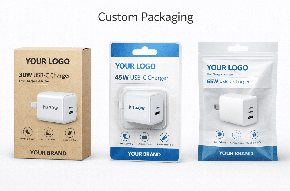 usb c charger customize package