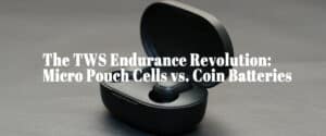 TWS Battery Revolution Micro Pouch Cells vs. Coin Batteries